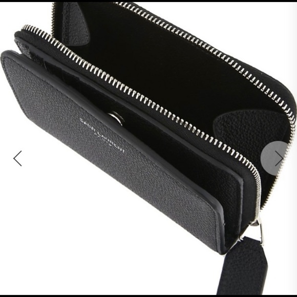 YSL Rive Gauche Compact Zip Around Wallet Rare Discontinued Style 100% Authentic - Picture 6 of 11